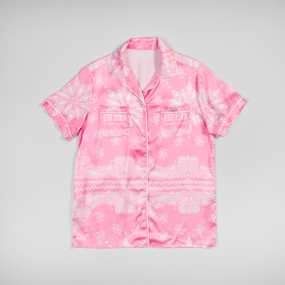 EST 19XX Pink Bandana Print Pj Top - Machine Gun Kelly