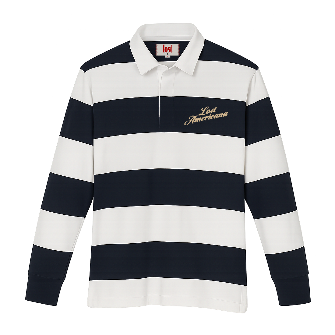 Machine Gun Kelly - lost americana striped polo