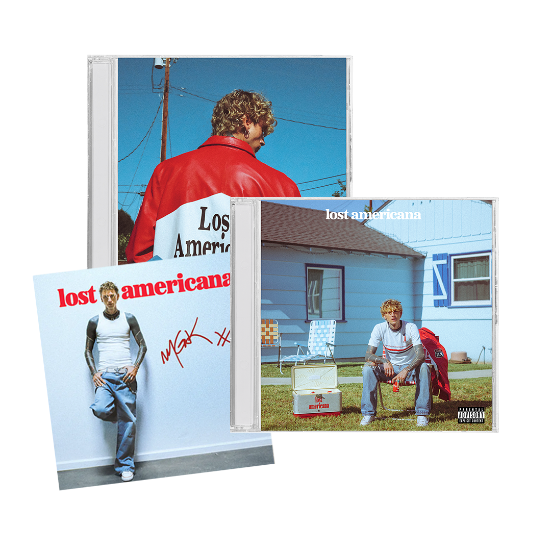 Machine Gun Kelly Cds Lost Americana CD Bundle + Signed Art Card - Machine Gun Kelly
