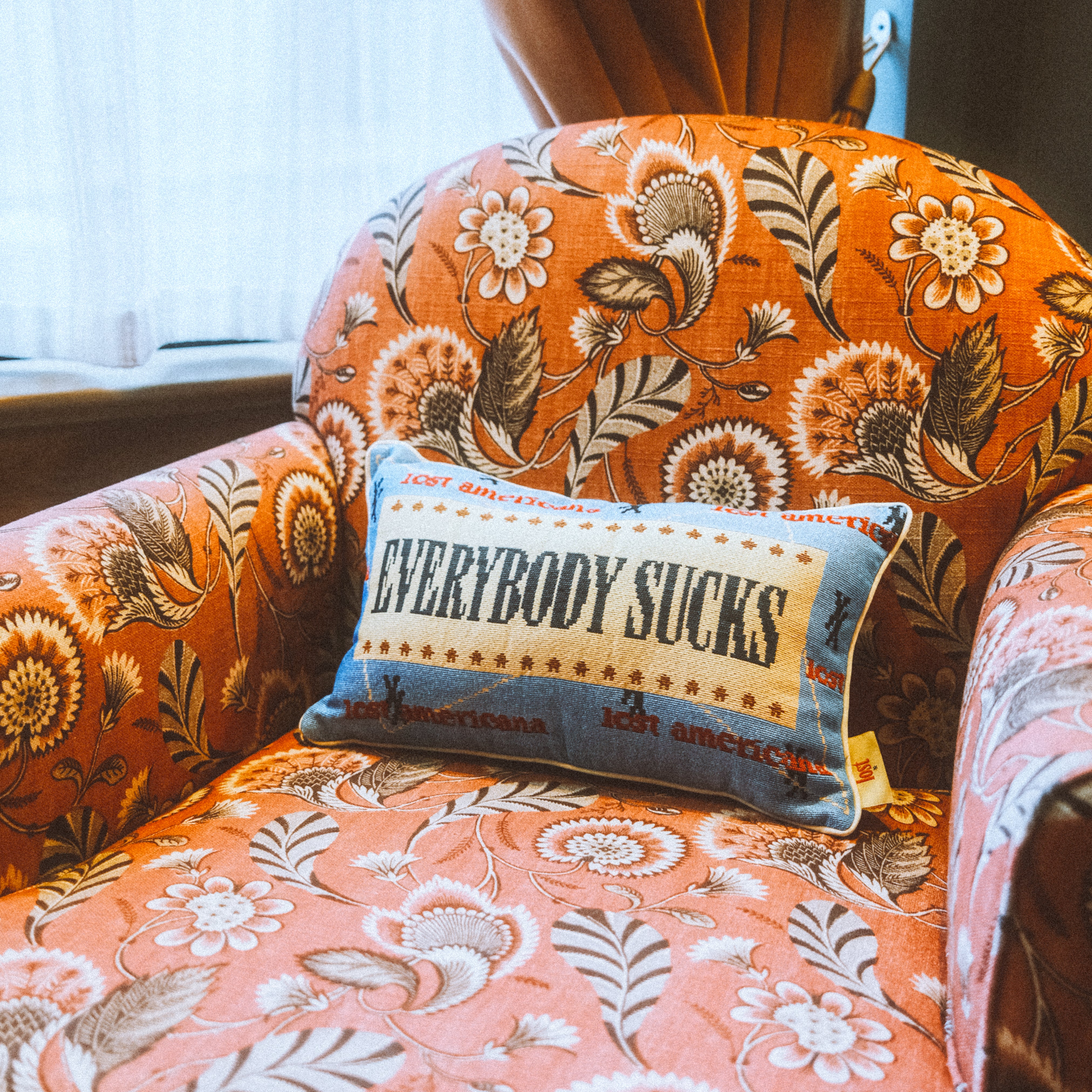 Machine Gun Kelly - everybody sucks cross stitch pillow