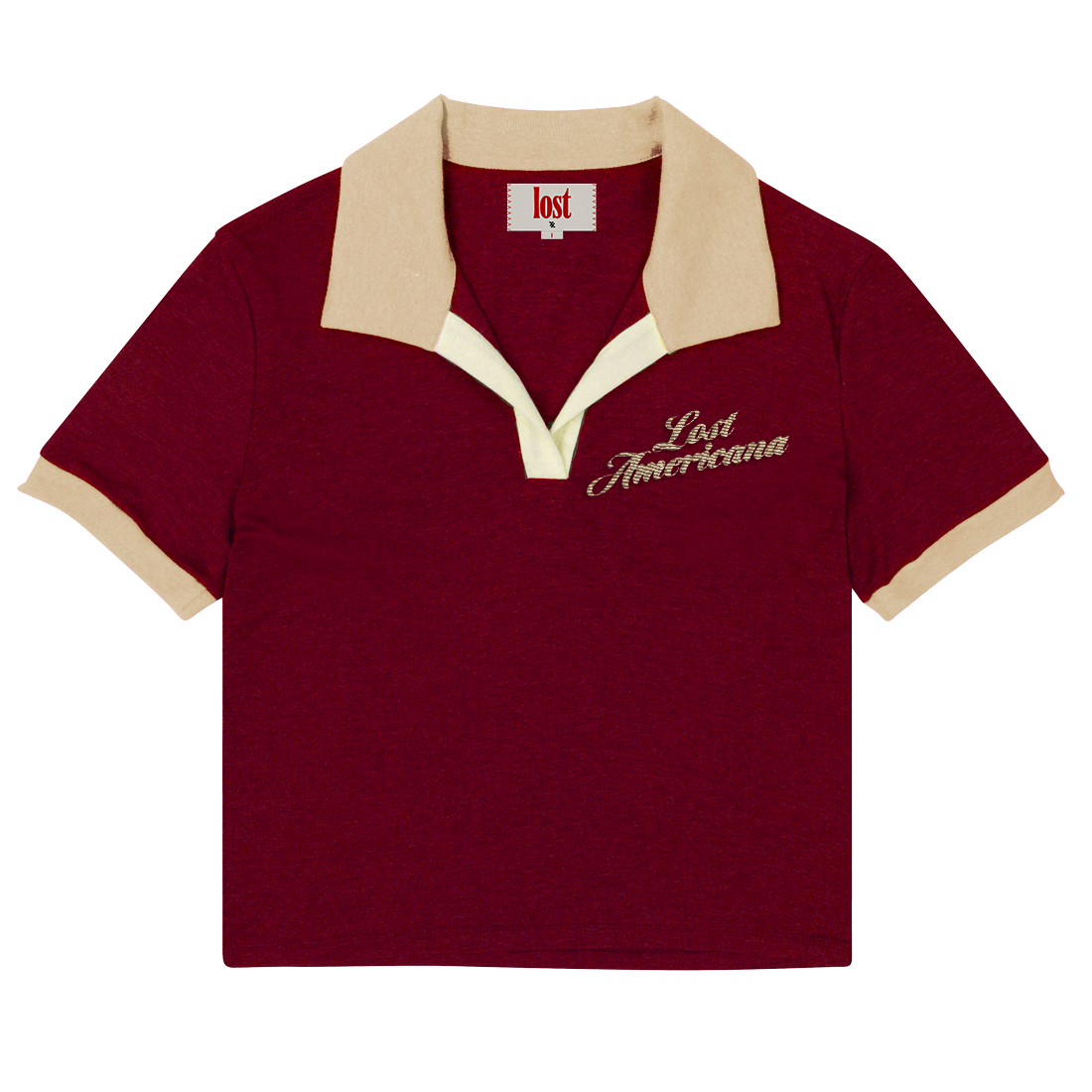 Machine Gun Kelly - embroidered crop polo
