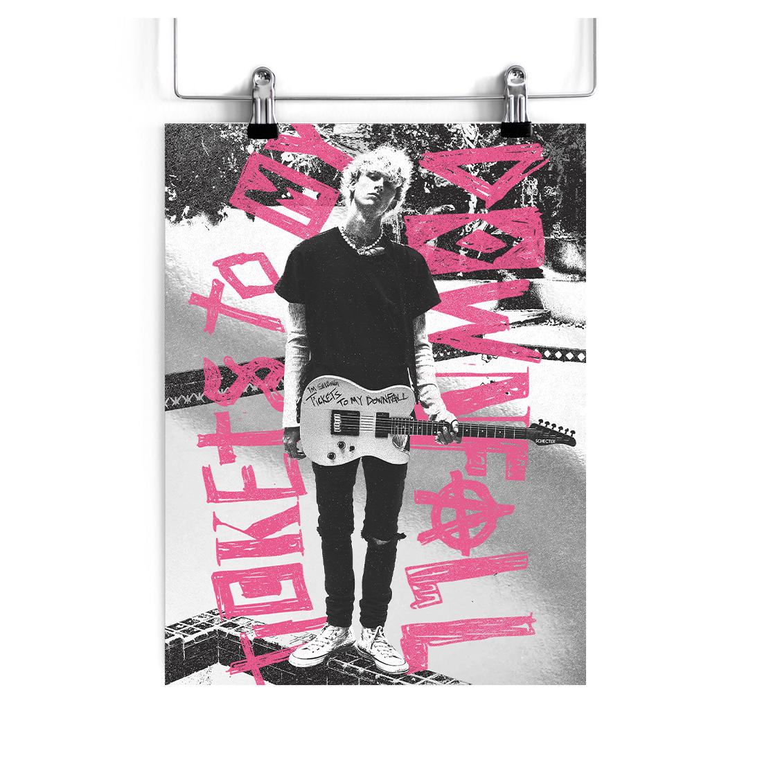 Machine Gun Kelly - tickets anniversary reflective poster