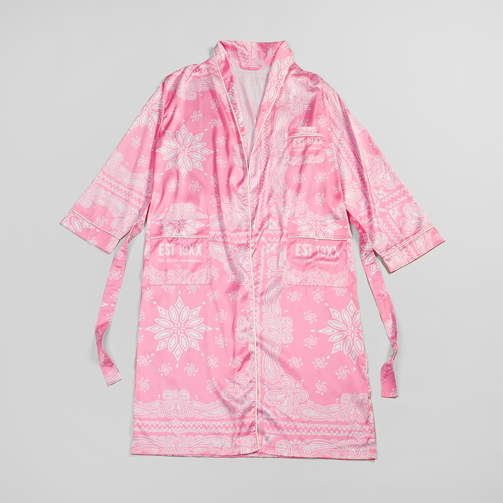 Machine Gun Kelly - EST 19XX Pink Bandana Print Robe
